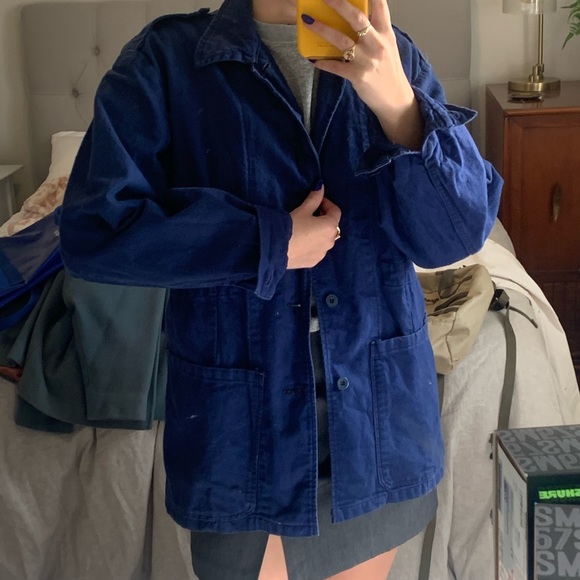 Blue vintage workwear jacket - Picture 2 of 5